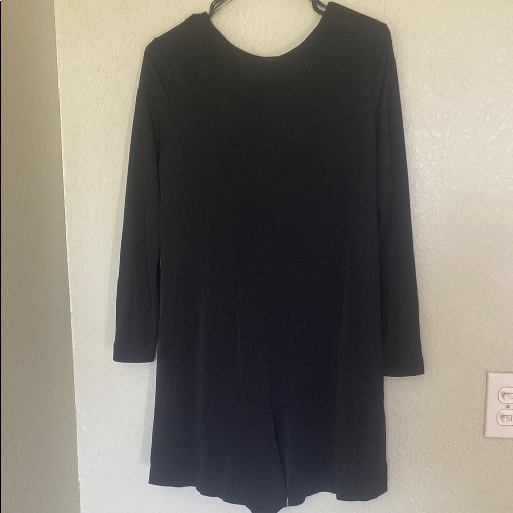 Zara Black Long Sleeve Romper